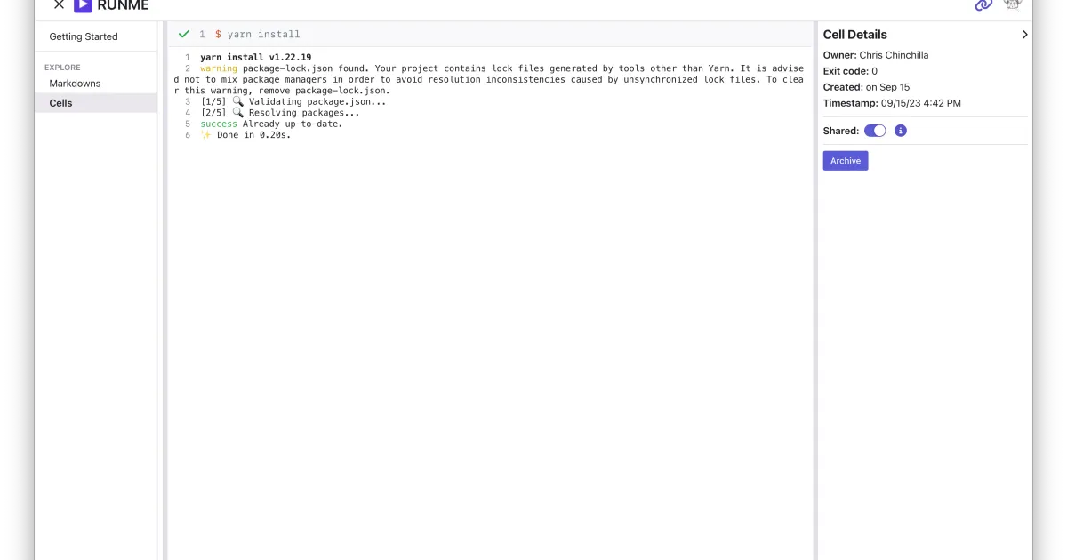 Making Markdown Interactive with Runme