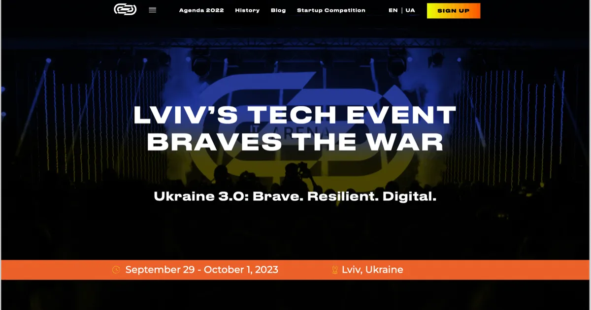 IT Arena 2022 - Ukrainian Tech Braves the War
