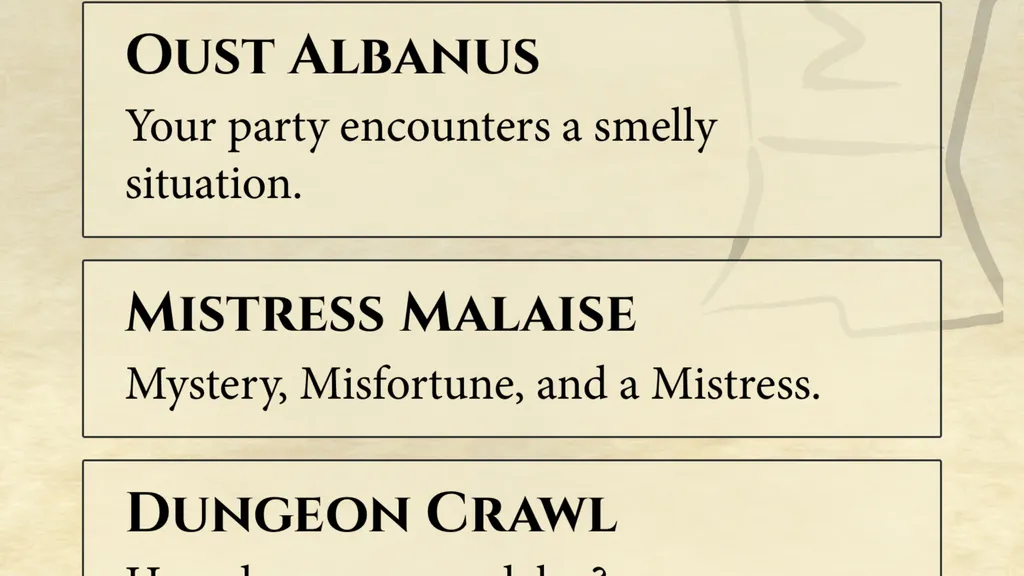 Expedition roleplaying card game quests