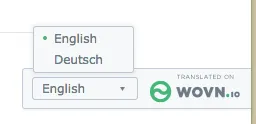 Translation toggle